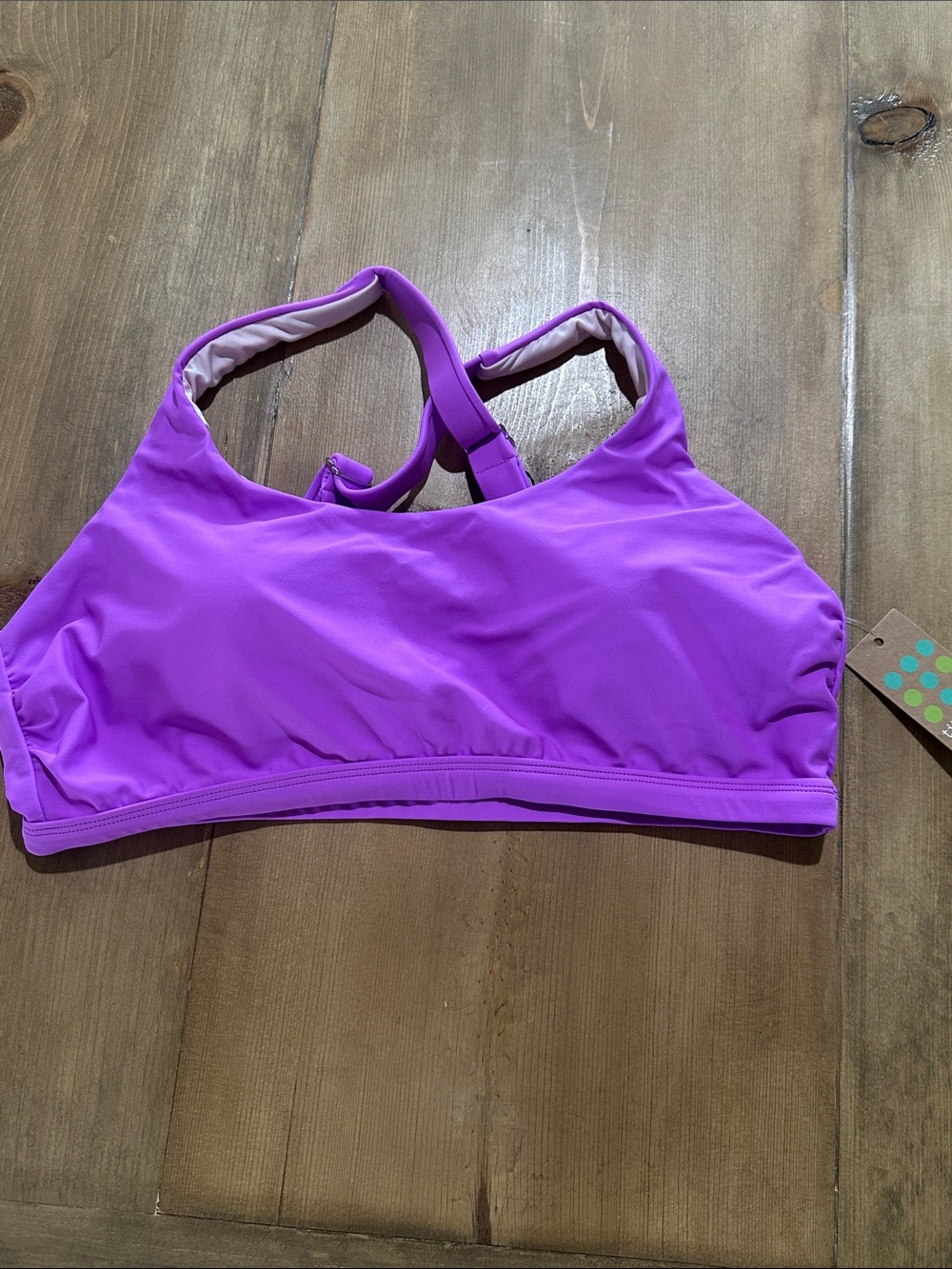 Title Nine Purple Racerback Sports Bra